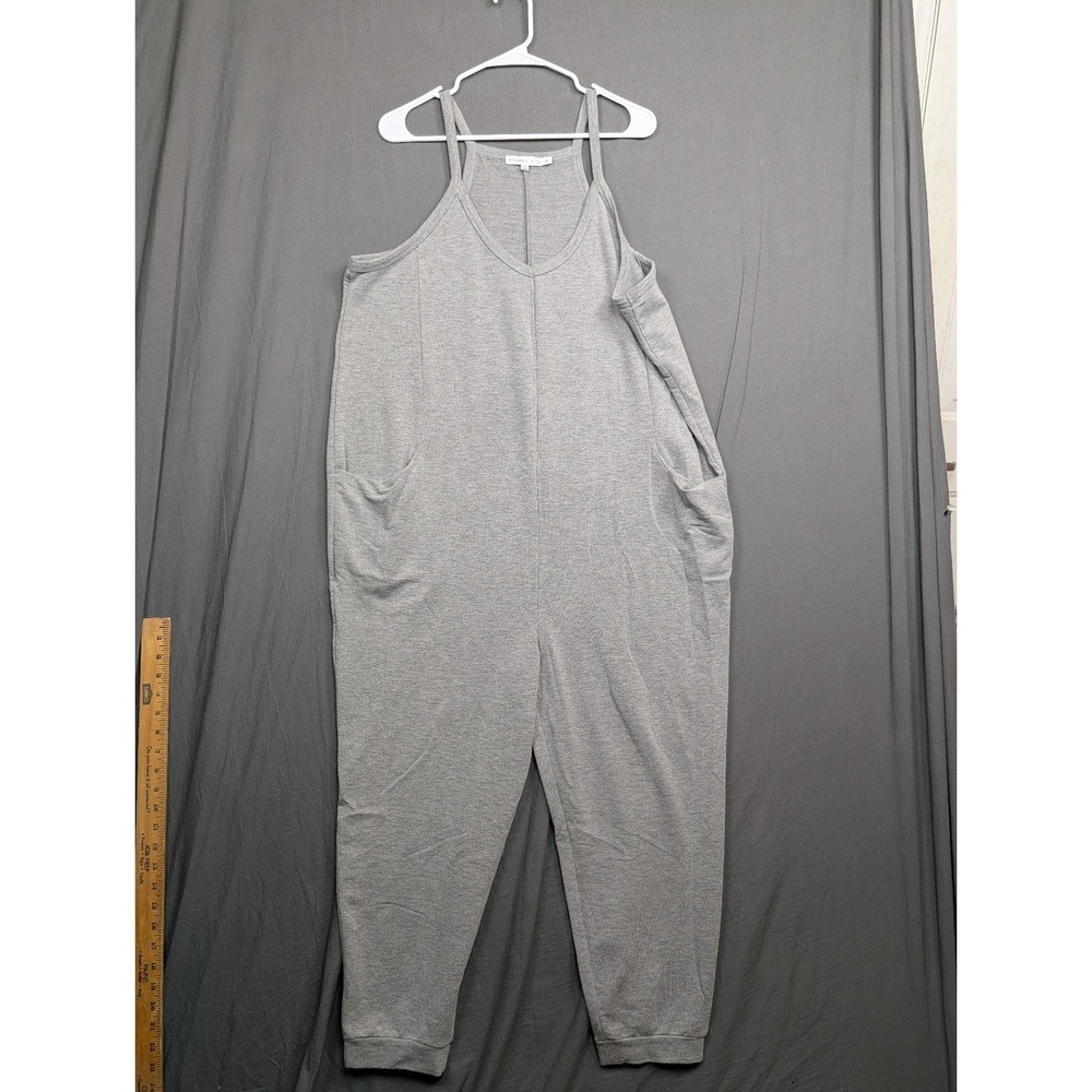 Sincerely Jules Gray Jumpsuit Size XL Pockets